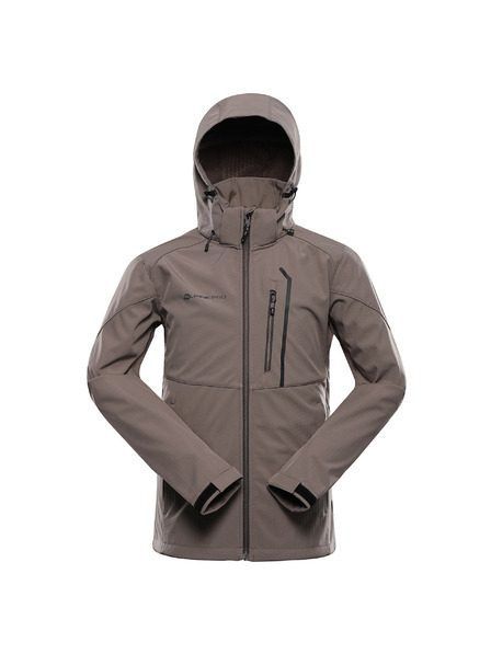 ALPINE PRO Moška softshell jakna z membrano ALPINE PRO HOOR 2 driftwood