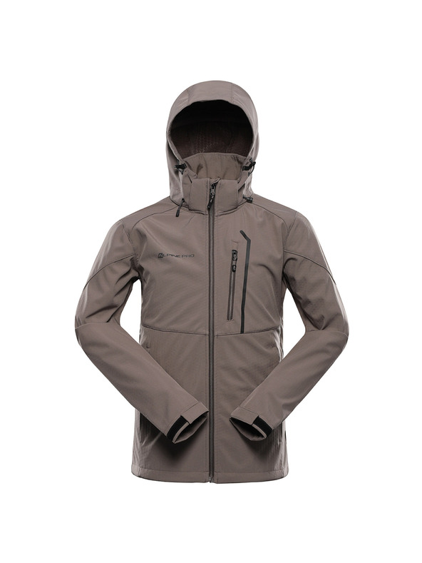 ALPINE PRO Moška softshell jakna z membrano ALPINE PRO HOOR 2 driftwood