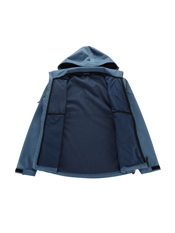 ALPINE PRO Moška softshell jakna z membrano ALPINE PRO HOOR 2 dk.metal blue