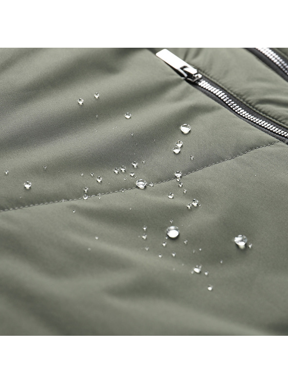 ALPINE PRO Moška daljša zimska jakna z membrano ptx ALPINE PRO COLWEL petrol