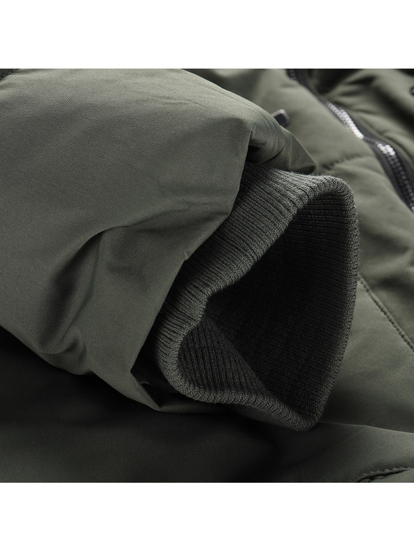 ALPINE PRO Moška daljša zimska jakna z membrano ptx ALPINE PRO COLWEL petrol