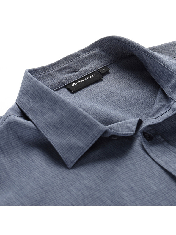 ALPINE PRO Moška hitro sušeča se srajca ALPINE PRO WERAN dk.metal blue