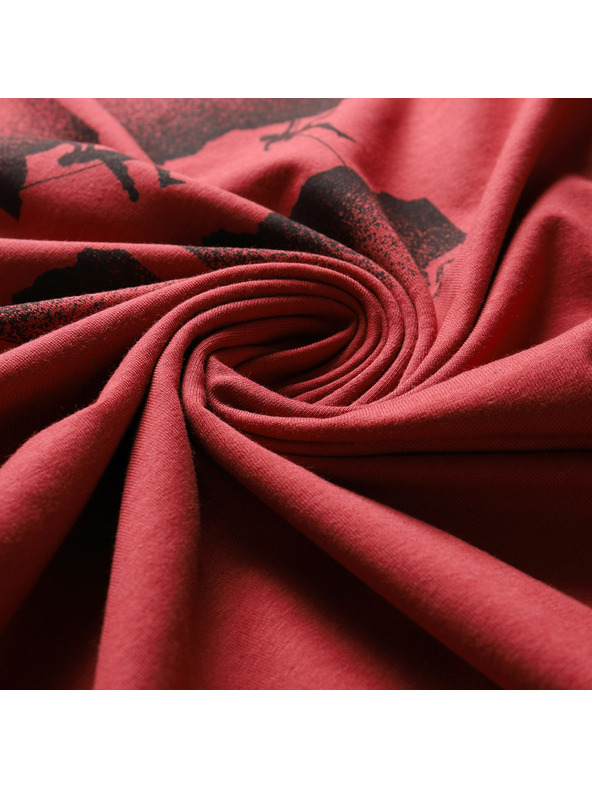 ALPINE PRO Moška hitro sušeča majica s cool dry ALPINE PRO BOLEN 2 cardinal varianta pb