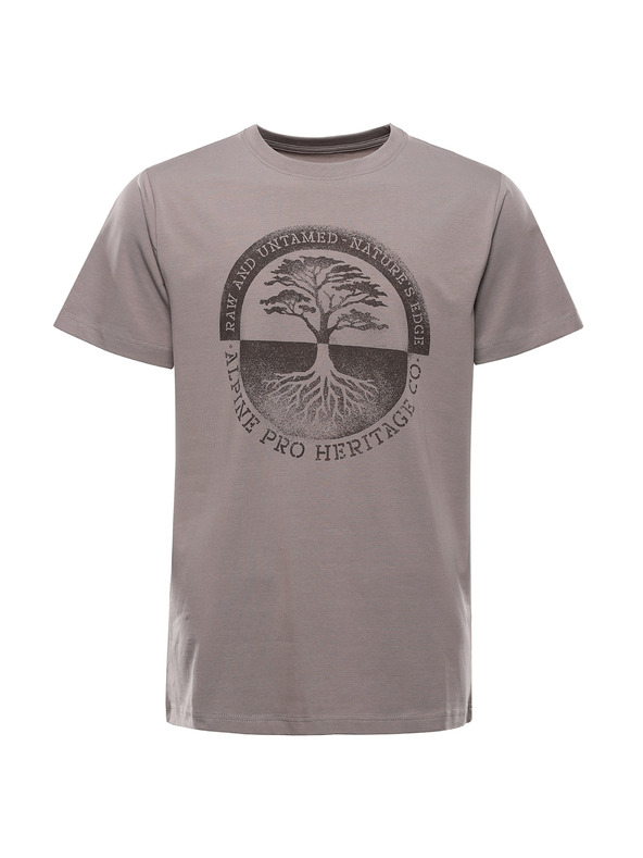 ALPINE PRO Moška bombažna majica ALPINE PRO DORG driftwood varianta pa