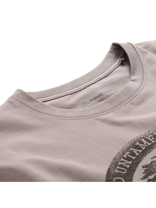 ALPINE PRO Moška bombažna majica ALPINE PRO DORG driftwood varianta pa