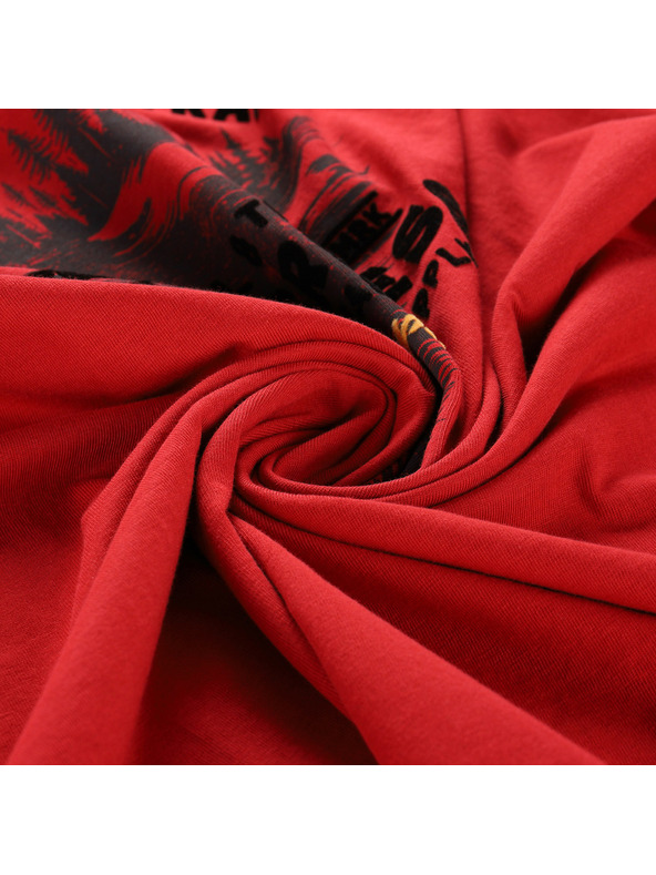 ALPINE PRO Moška bombažna majica ALPINE PRO DOMEN cardinal varianta pc