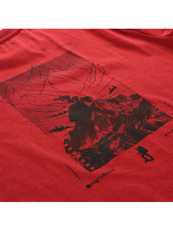 ALPINE PRO Moška majica iz materiala, ki se ne mečka, ALPINE PRO NOGER cardinal varianta pb