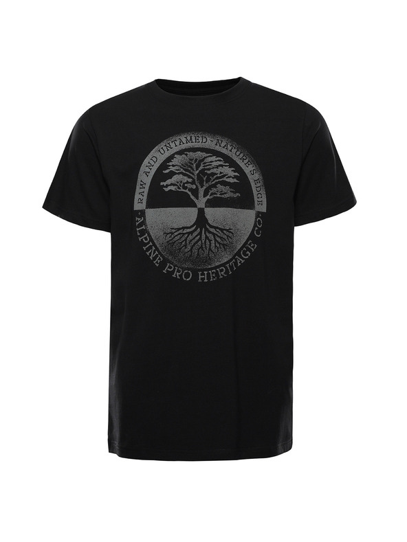 ALPINE PRO Moška bombažna majica ALPINE PRO DORG black varianta pa