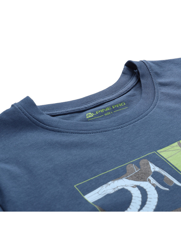 ALPINE PRO Moška majica iz organske bombažne ALPINE PRO TERMES 3 blue wing teal varianta pa