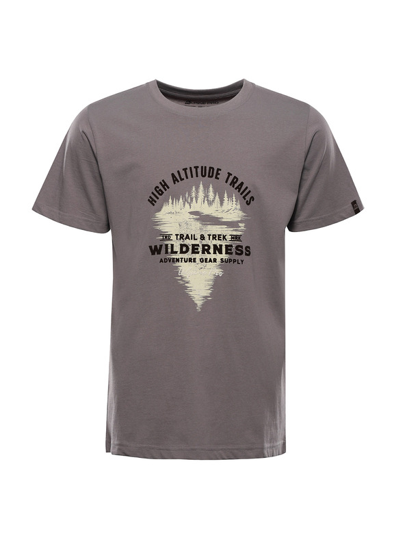 ALPINE PRO Moška bombažna majica ALPINE PRO DOMEN driftwood varianta pc