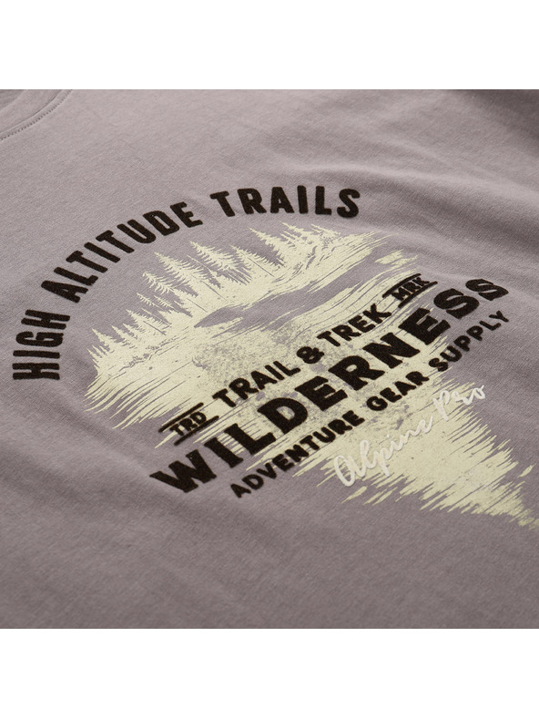 ALPINE PRO Moška bombažna majica ALPINE PRO DOMEN driftwood varianta pc