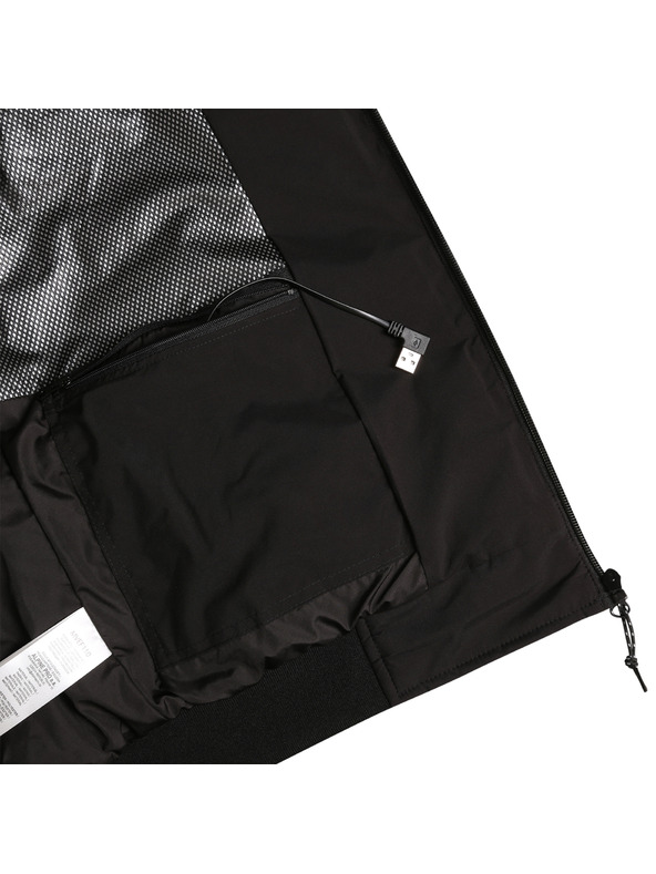 ALPINE PRO Moška ogrevana jopica z USB-jem tipa A ALPINE PRO HEAT black