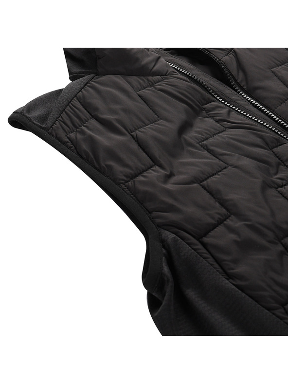 ALPINE PRO Moška topla telovnik z merino polnilom ALPINE PRO NERC black