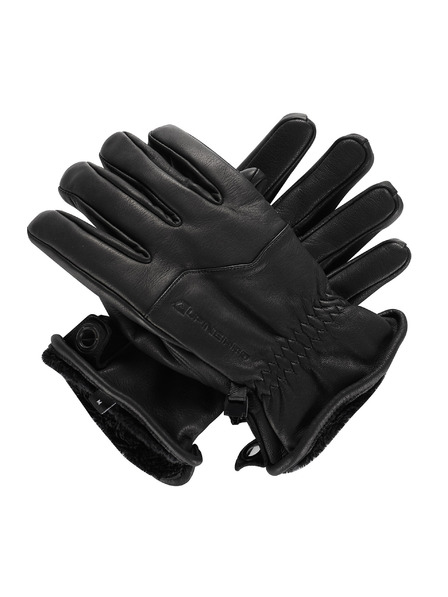 ALPINE PRO Smučarske usnjene rokavice ALPINE PRO UWEQE black