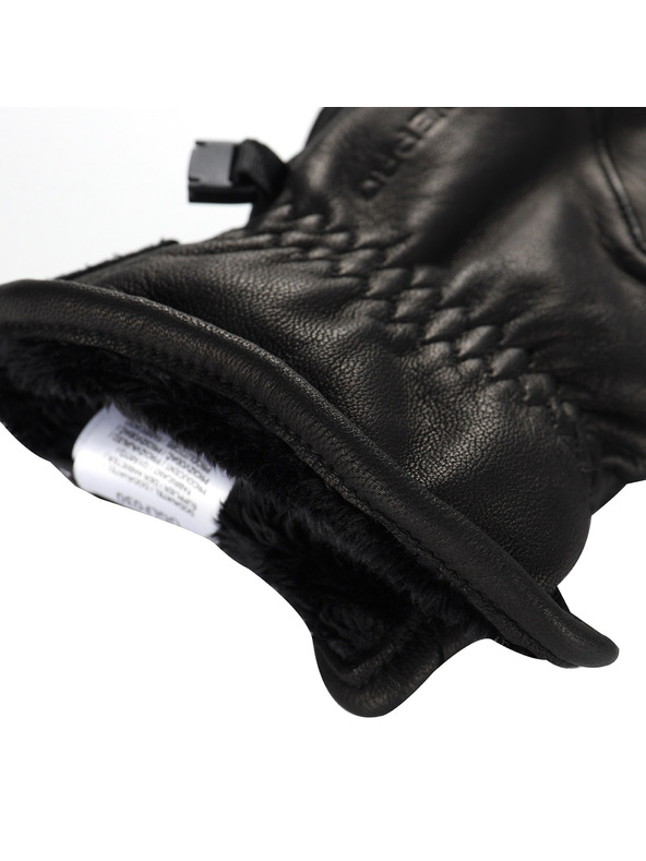 ALPINE PRO Smučarske usnjene rokavice ALPINE PRO UWEQE black