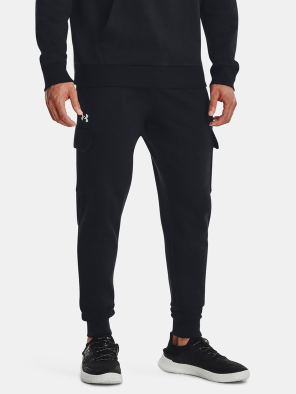 Under Armour Moške spodnji del trenirke Under Armour UA Rival Fleece Cargo Jogger
