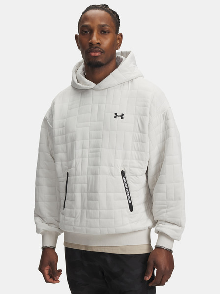 Under Armour Moški pulover  Under Armour UA Unstoppable Flc Txtr Hdy-WHT