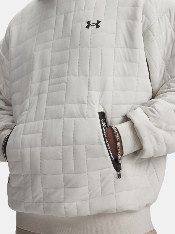 Under Armour Moški pulover  Under Armour UA Unstoppable Flc Txtr Hdy-WHT