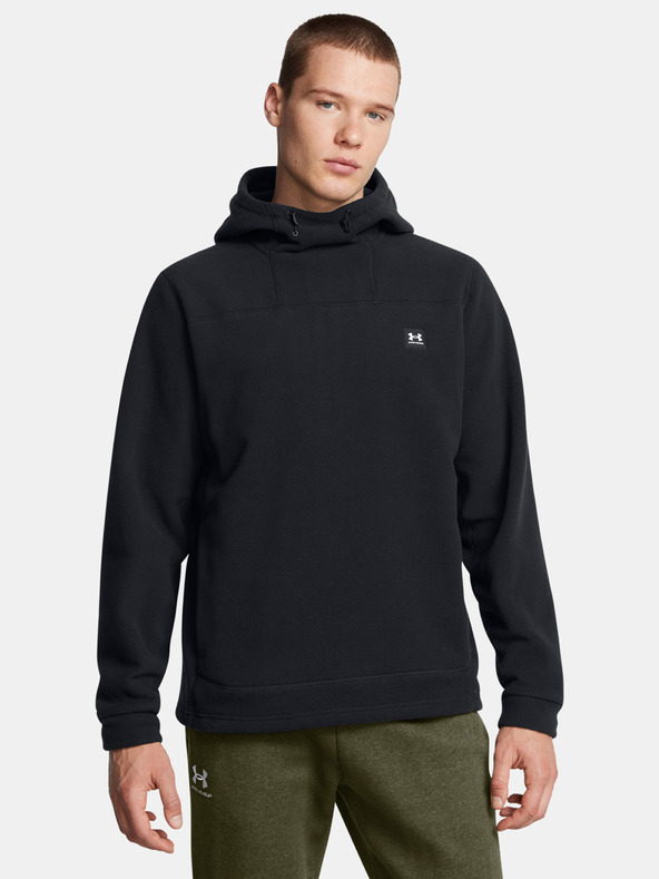 Under Armour Moški pulover  Under Armour UA Expanse Fleece Hoodie-BLK