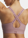 Under Armour Ženski nedrček  Under Armour UA Infinity High Zip 2.0 Bra-PNK