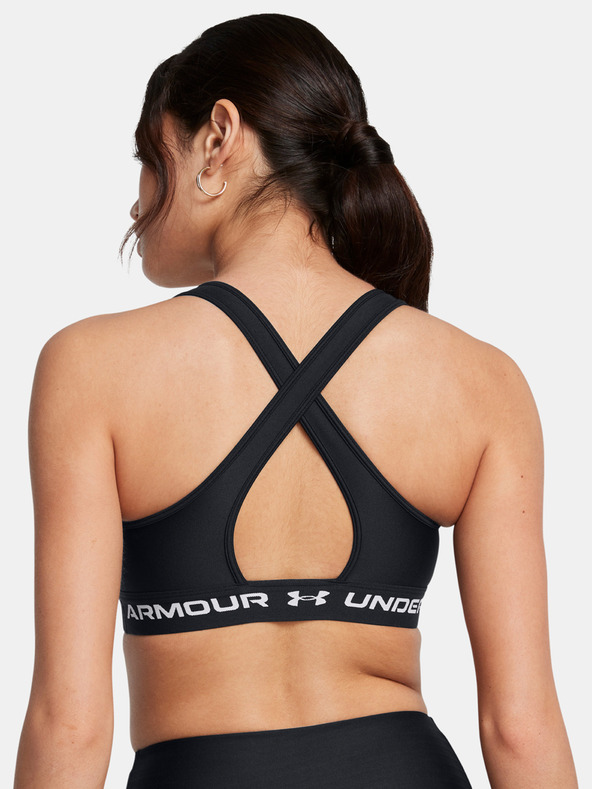 Under Armour Ženski nedrček  Under Armour Crossback Mid Bra-BLK
