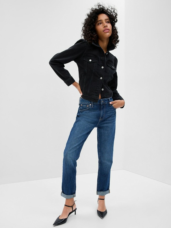 GAP Jeans hlače slim boyfriend Mid Rise GAP