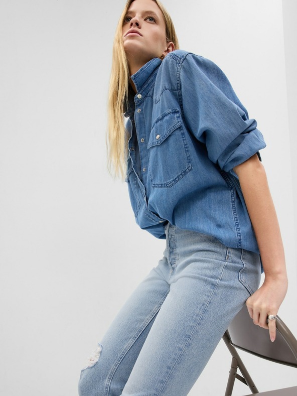 GAP Jeans hlače straight High Rise Cheeky GAP