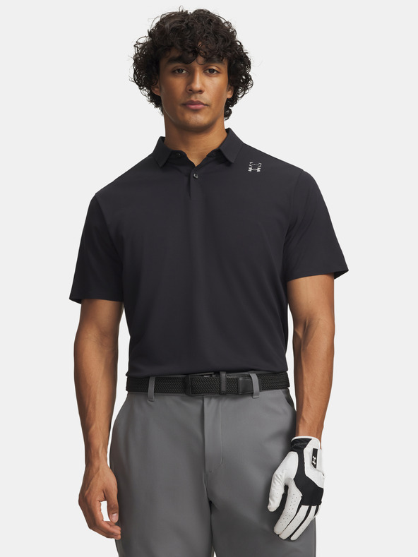 Under Armour Moška majica Under Armour UA Halo Bonded Polo-BLK
