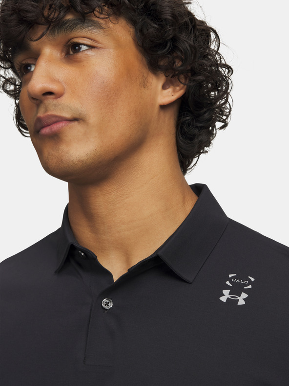 Under Armour Moška majica Under Armour UA Halo Bonded Polo-BLK