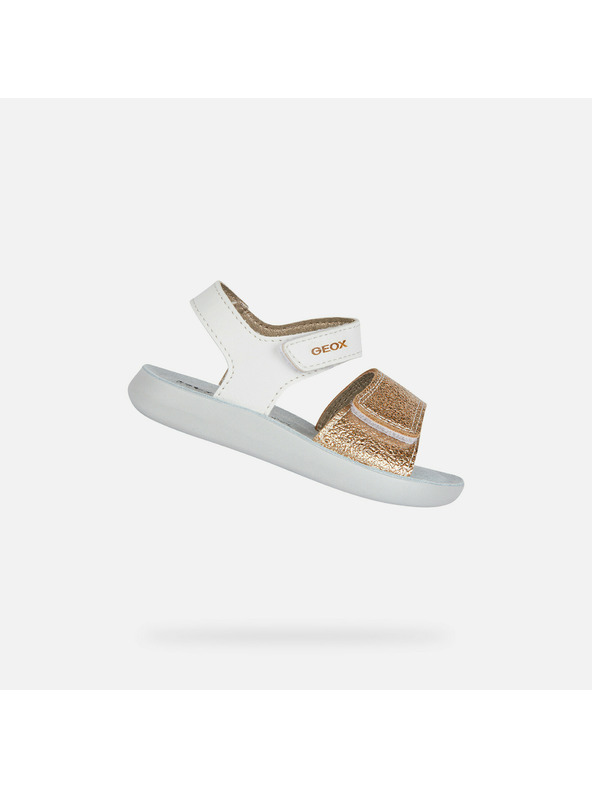 Geox Bele deklške sandale Geox Sandal Lightfloppy