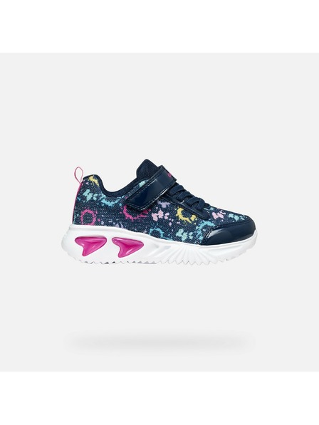 Geox Temno modra djecja svetleca sportna copata Geox Assister