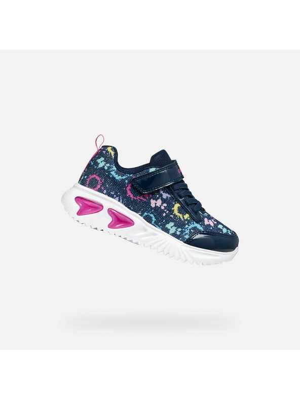 Geox Temno modra djecja svetleca sportna copata Geox Assister