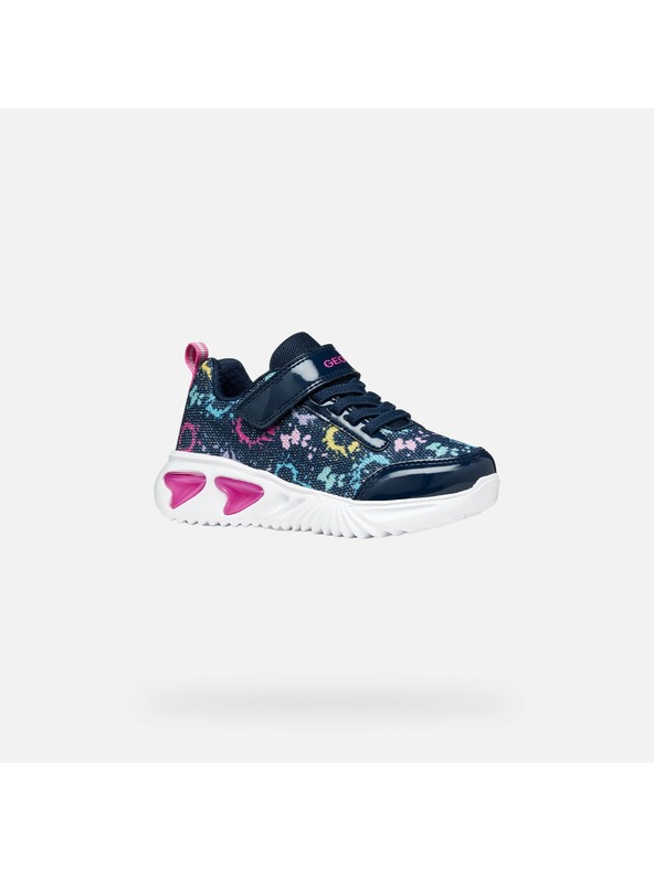 Geox Temno modra djecja svetleca sportna copata Geox Assister