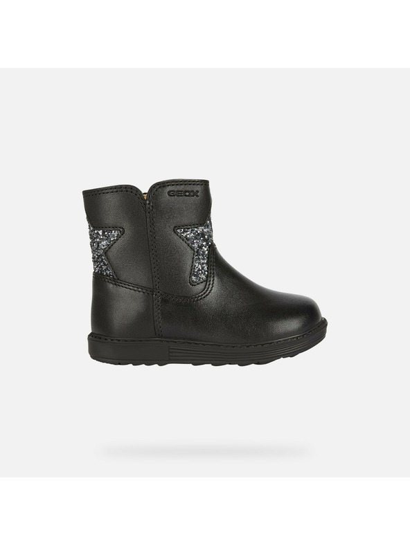 Geox Crna djecja visoka copata Geox Hynde