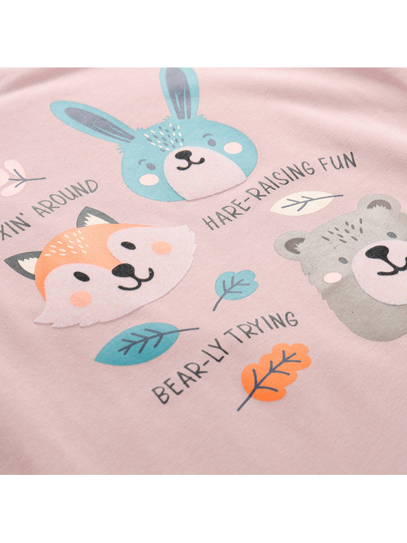 ALPINE PRO Otroška bombažna majica ALPINE PRO DORGO pale mauve varianta pe