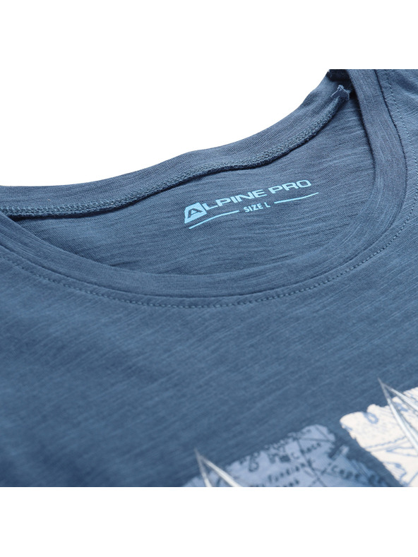 ALPINE PRO Moška bombažna majica brez rokavov ALPINE PRO QUARET 2 blue wing teal varianta pb