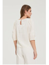 Moodo Majica s puhastimi rokavi kremna Moodo
