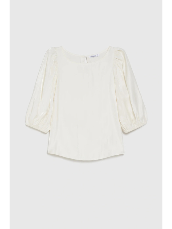 Moodo Majica s puhastimi rokavi kremna Moodo