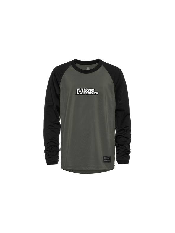 Horsefeathers Otroska kolesarska majica Spike LS - chimera/black