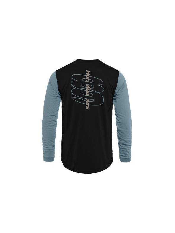 Horsefeathers Kolesarskа majica Fury LS - black/citadel