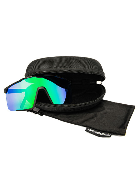 Horsefeathers Kolesarske očala Proton - mat črna/ogledalo zelena