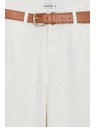 Moodo Kavbojke s širokimi hlačnicami bele Moodo