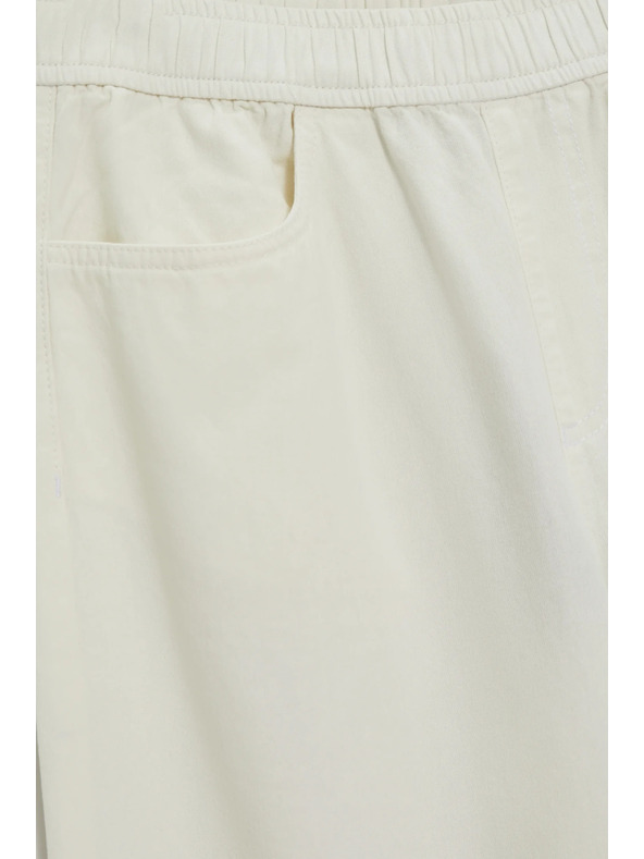 Moodo Kavbojke s širokimi hlačnicami bele Moodo