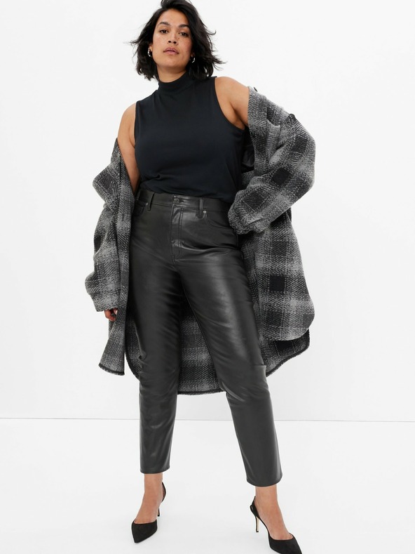 GAP Usnjene hlače High Rise GAP