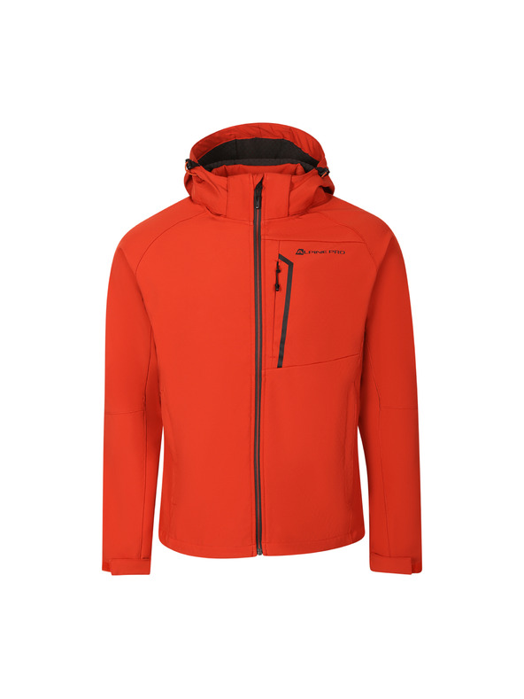 ALPINE PRO Moška softshell jakna z membrano ALPINE PRO HOOR red clay
