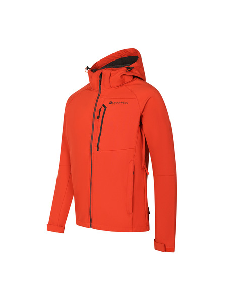 ALPINE PRO Moška softshell jakna z membrano ALPINE PRO HOOR red clay