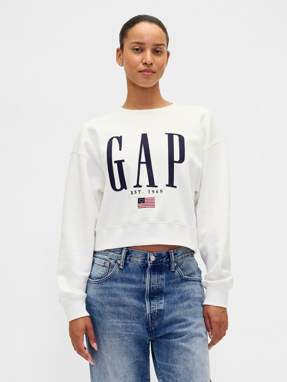 GAP Oversize jopica z logom VintageSoft GAP