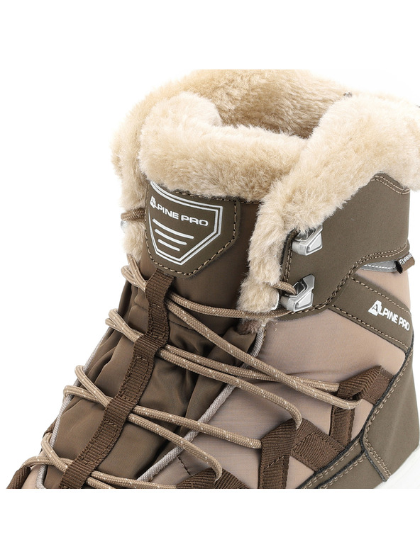 ALPINE PRO Ženska zimska obutev z membrano ptx ALPINE PRO IKEDA chocolate chip