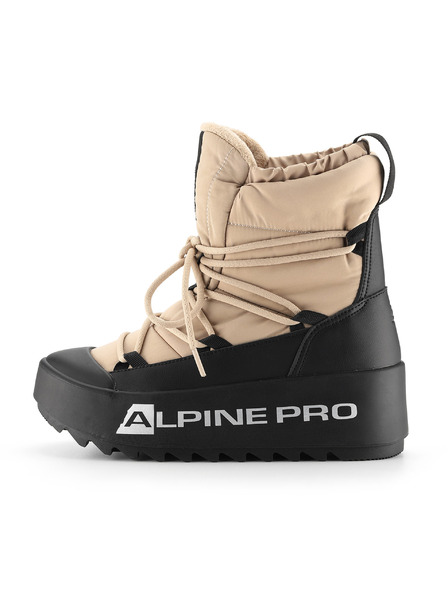ALPINE PRO Ženska zimska obutev s toplo podlogo ALPINE PRO PRIBA white pepper