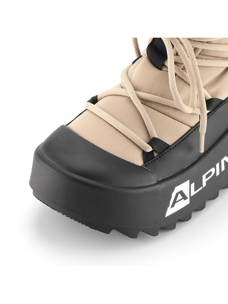 ALPINE PRO Ženska zimska obutev s toplo podlogo ALPINE PRO PRIBA white pepper